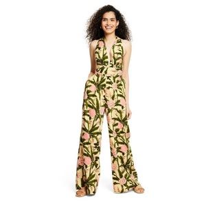 Peony Botanical Print Jumpsuit - Agua Bendita x Target